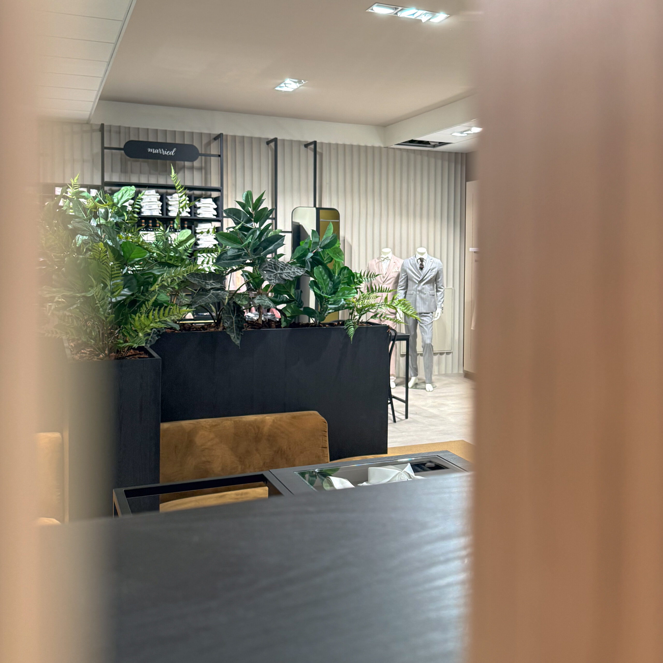 Afdeling heren trouwpakken maatwerk